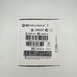 BD Microlance 3 Needles Grey 27g x 0.5" (13mm) x 100