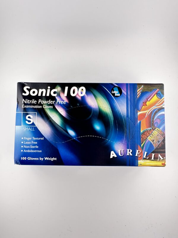 Sonic 100 Gloves Nitrile Powder Free– Size Small – Non Sterile – (100pcs)